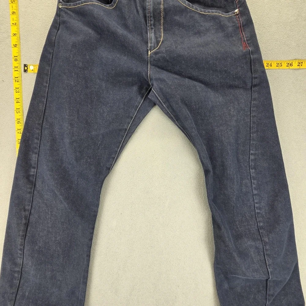 Vintage Levis Engineered Jeans Mens Blue Dark Wash Twisted Fits 26x28